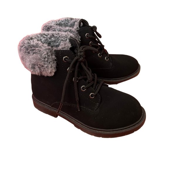 Girl's Black Boots - Size 12 with Freebie - Picture 2 of 5